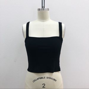 reformation rib knit crop top.